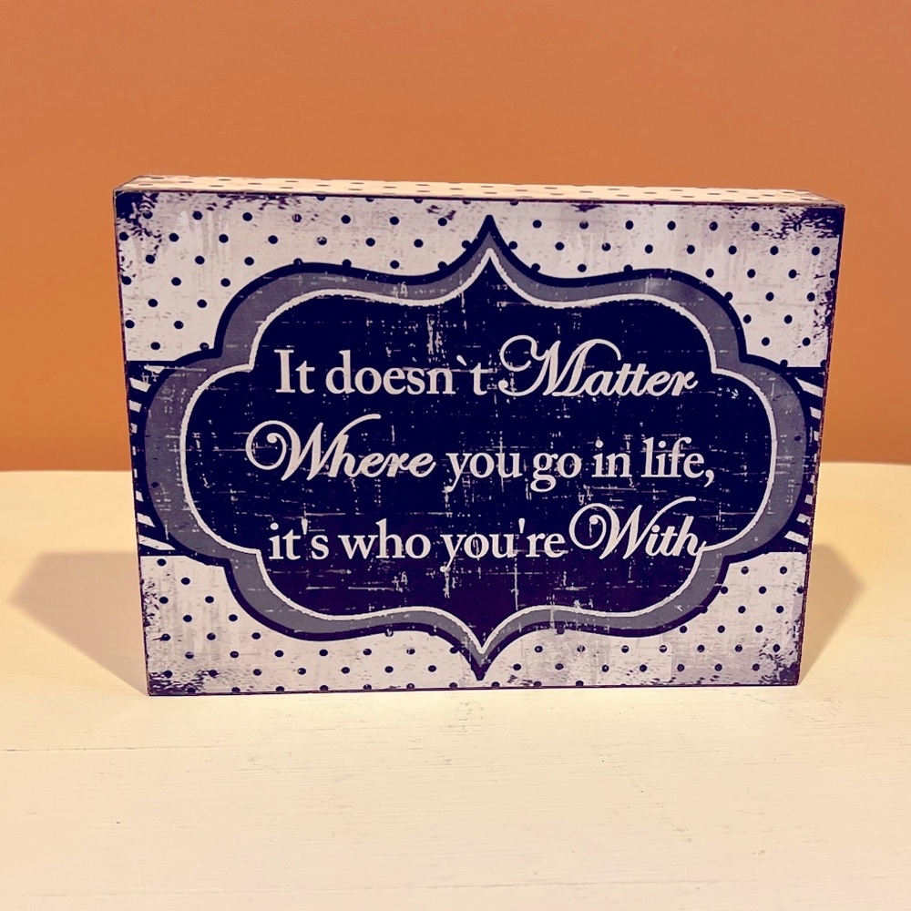 Hobby Lobby Decorative Wood Block 8” x 6” x 1.5”